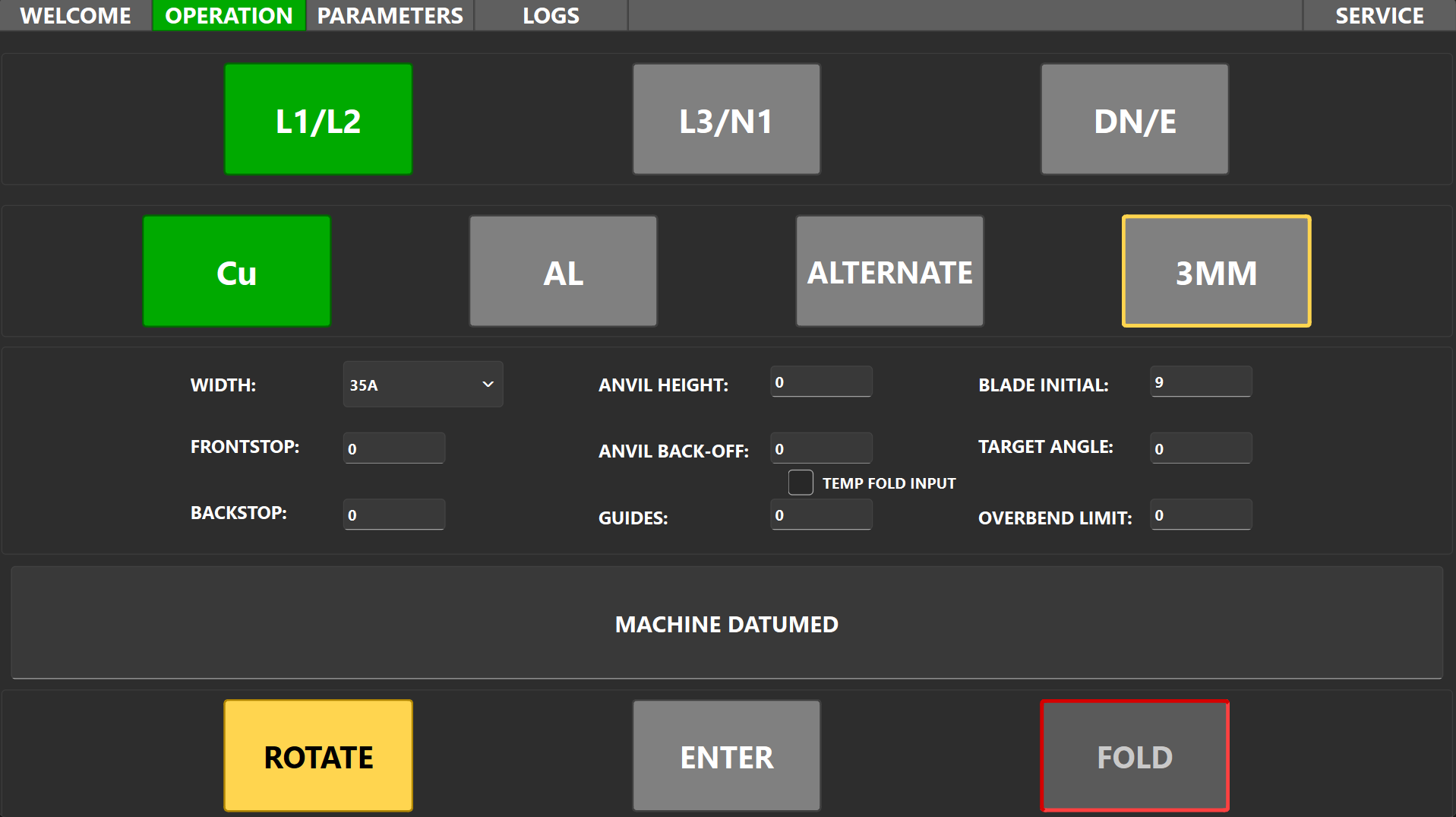 Operation Panel screenshot