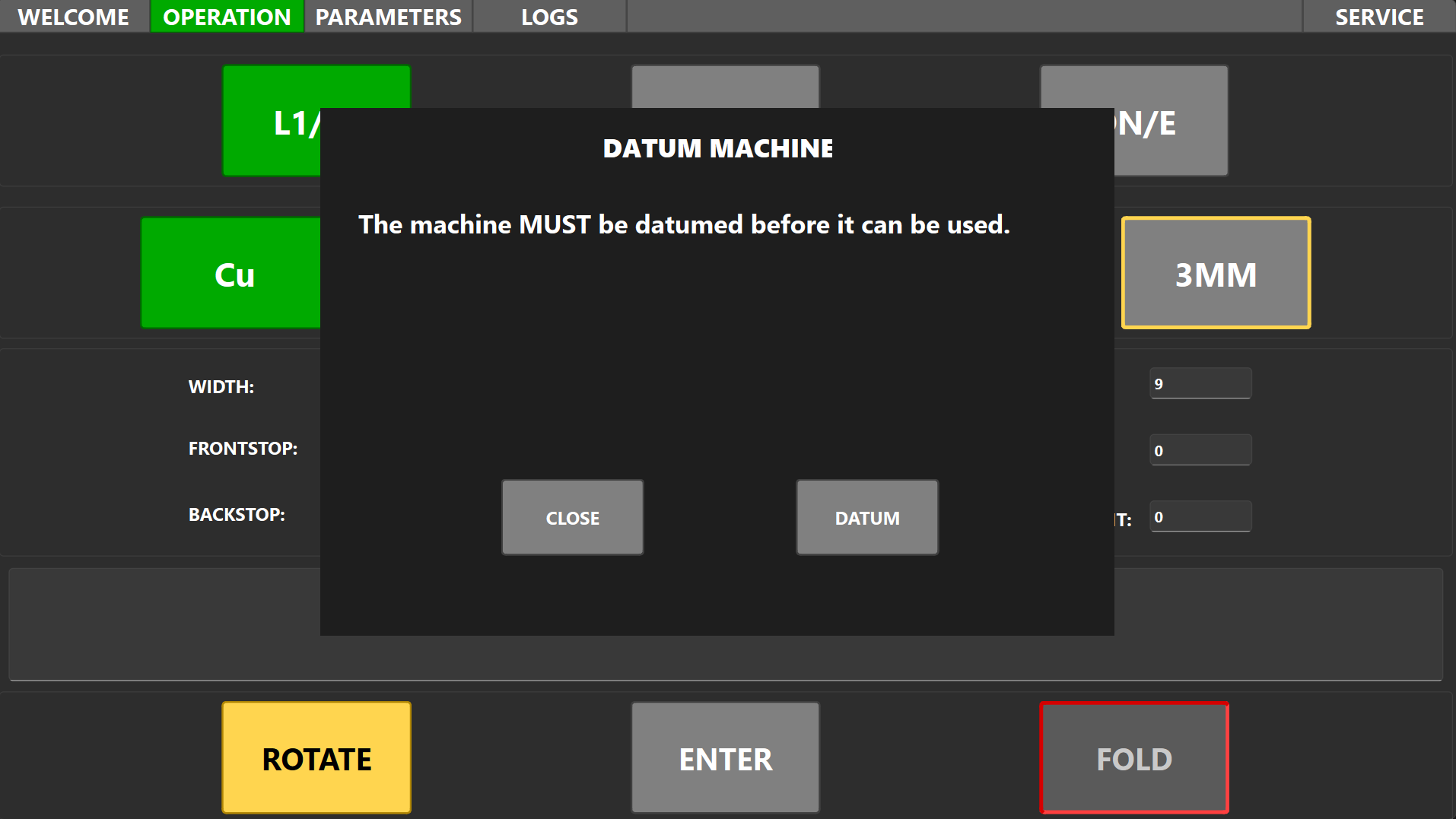 Operator Pop-Ups screenshot